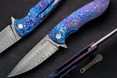 NÓŻ SKŁADANY STING 6 TIMASCUS DAMASTEEL HERMAN