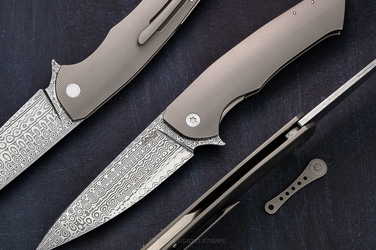 NÓŻ SKŁADANY FOLDER SLIM 48 DAMASTEEL HERMAN 