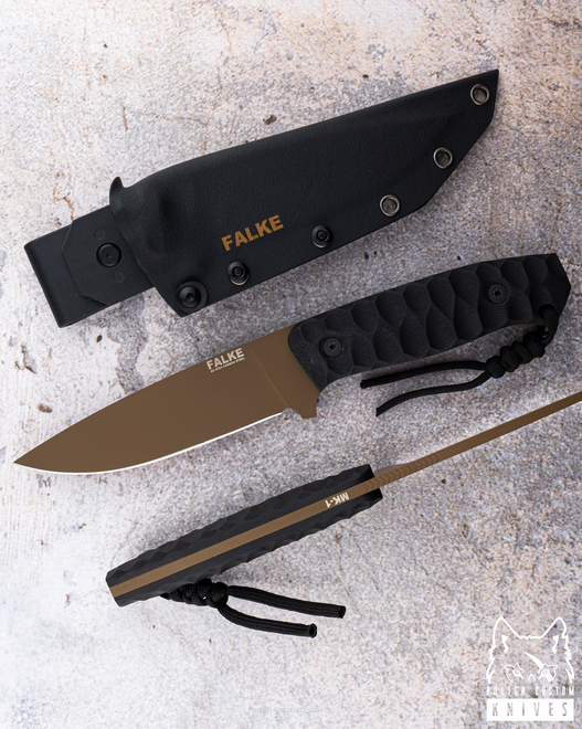 NÓŻ TAKTYCZNY SURVIVALOWY MK1 002 D2 G10 FALKE KNIVES