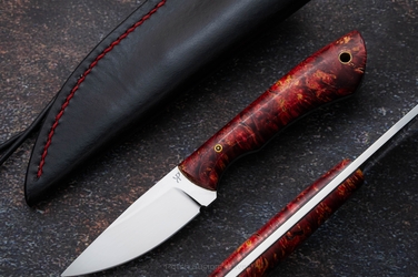 NÓŻ NECK MYŚLIWSKI EDC NECK MOD. 1 2 D2 STABILIZOWANY KLON G10 KIEDI KNIVES