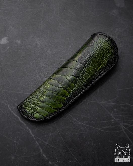 EKSKLUZYWNY SKÓRZANY POKROWIEC DO NOŻA SKŁADANEGO HERMAN KNIVES 17 MICHO