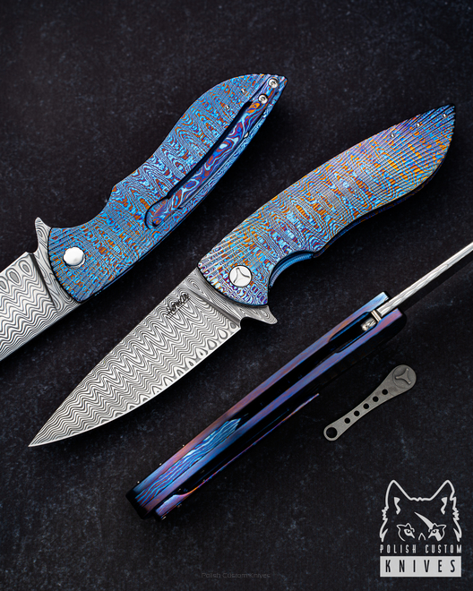 NÓŻ SKŁADANY STING 5 TIMASCUS DAMASTEEL HERMAN