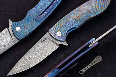 NÓŻ SKŁADANY STING 5 TIMASCUS DAMASTEEL HERMAN