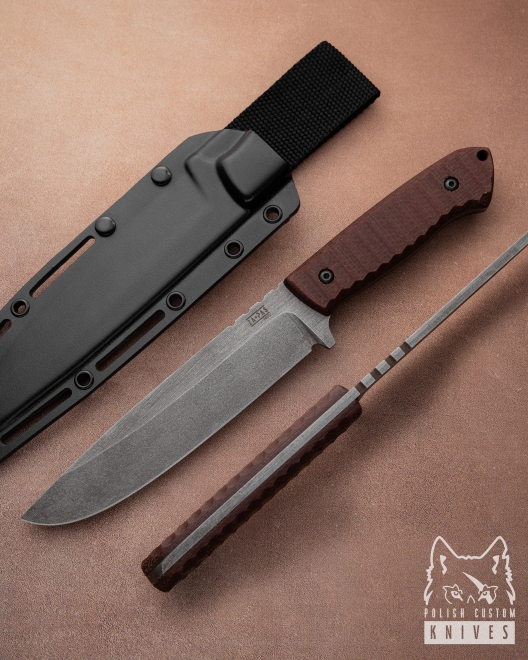 DUŻY NÓŻ SURVIVALOWY BUSHCRAFTOWY EXPENDABLE 9 NMV MICARTA STONEWASH ZAPAS KNIVES