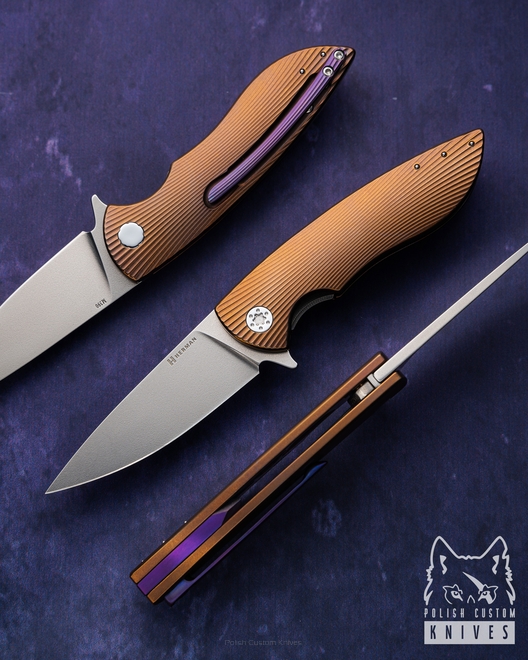 NÓŻ SKŁADANY FOLDER MICRO STING 222 M390 HERMAN KNIVES