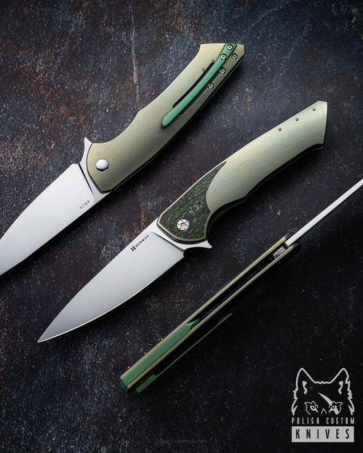 NÓŻ SKŁADANY FOLDER SLIM #0495 RWL34 HERMAN KNIVES