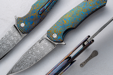 NÓŻ SKŁADANY DRAGONFLY 9 TIMASCUS DAMASTEEL HERMAN