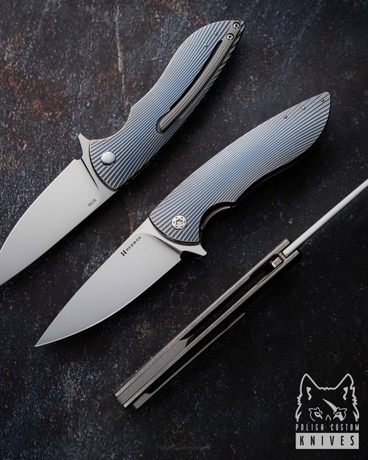 NÓŻ SKŁADANY FOLDER STING #0708 M390 HERMAN KNIVES