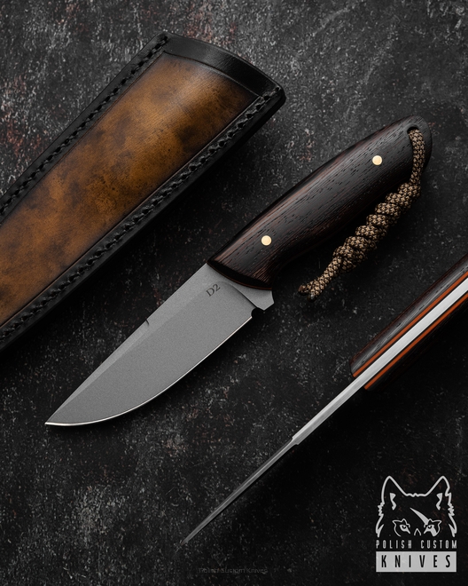 NÓŻ MYŚLIWSKI EDC SNAIL 3 BOHLER K110 D2 WENGE TD