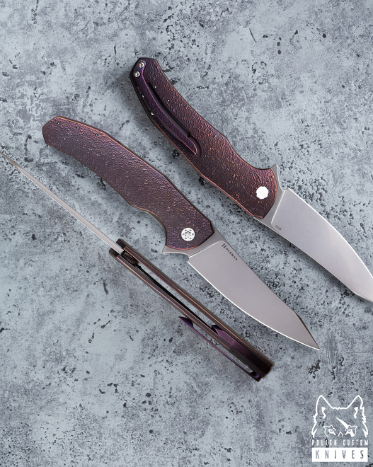 NÓŻ SKŁADANY FOLDER ISHTAR 567 LEWORĘCZNY M390 HERMAN KNIVES