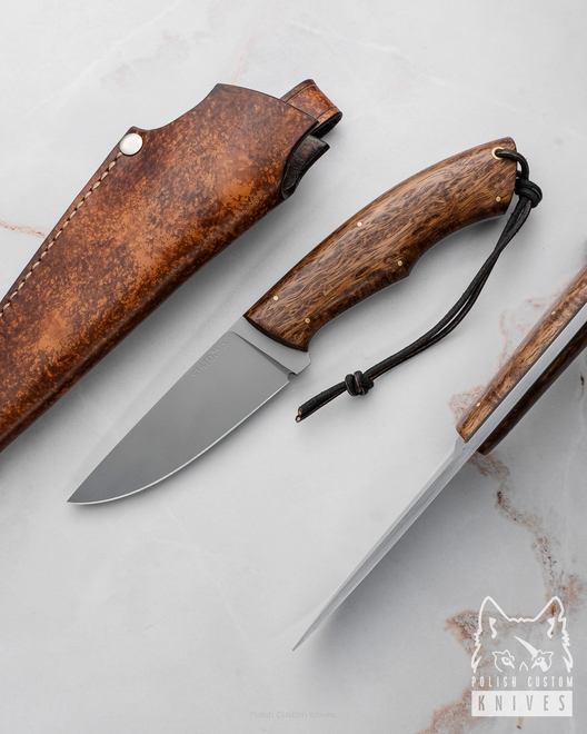 NÓŻ MYŚLIWSKI SURVIVALOWY POGWIZD HUNTER 21 K110 D2 MANGO SIMON'S