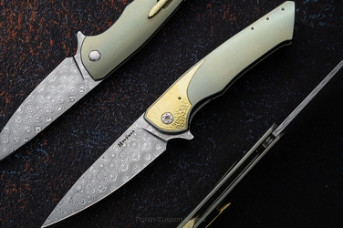 NÓŻ SKŁADANY FOLDER SLIM #0715 DAMASTEEL HALF DRESS HERMAN KNIVES
