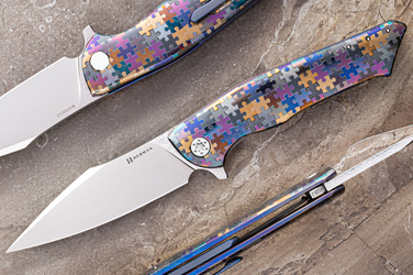 NÓŻ SKŁADANY FOLDER BEE #0262 MAGNACUT PUZZLE HERMAN KNIVES