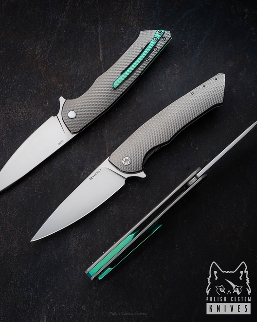 NÓŻ SKŁADANY FOLDER SLIM #0696 M390 HERMAN KNIVES