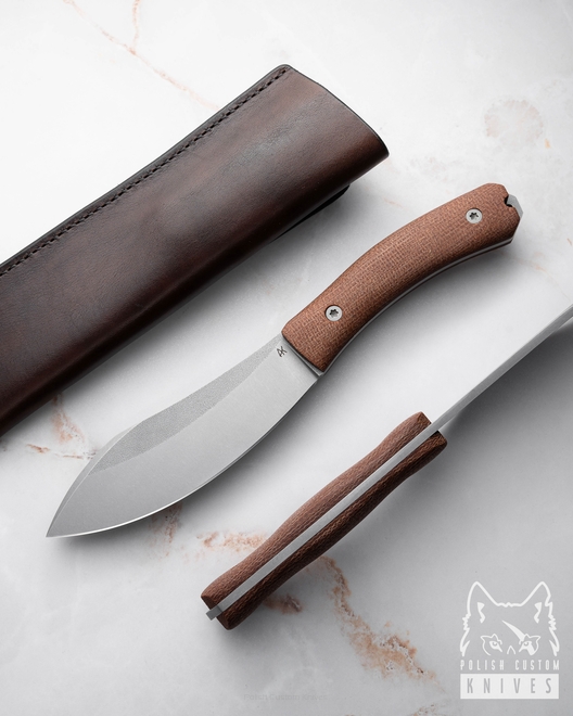 NÓŻ SURVIVALOWY TAKTYCZNY NESSMUK 9 VANADIS 4E MICARTA AK KNIVES