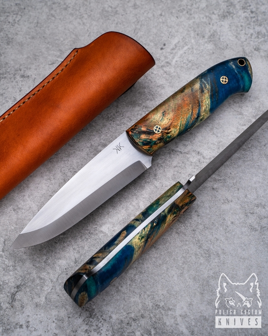 NÓŻ SURVIVALOWY BUSHCRAFT 4  DREWNO STABILIZOWANE 