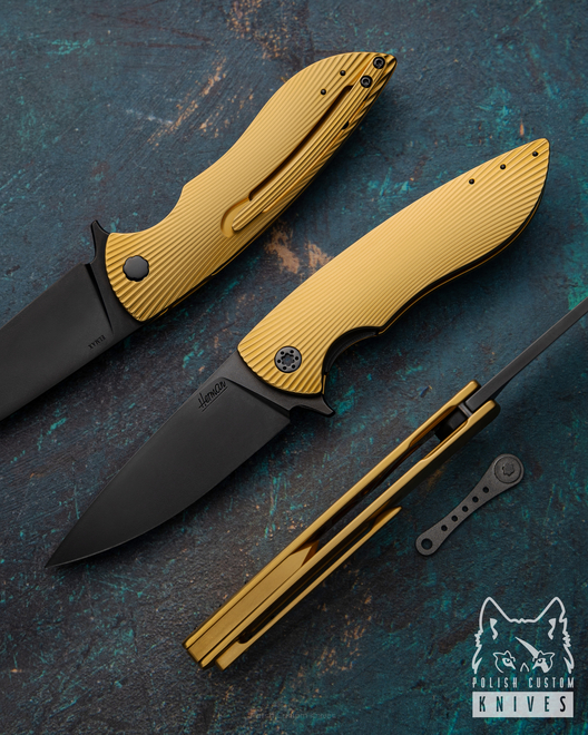 NÓŻ SKŁADANY FOLDER STING 351 ELMAX DLC HERMAN KNIVES