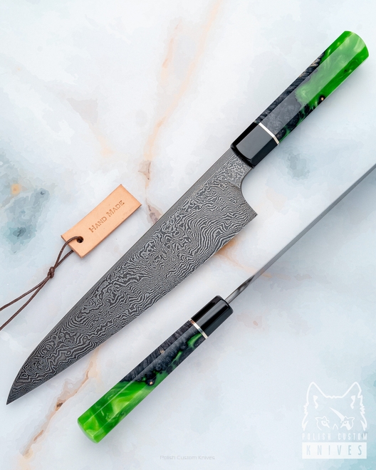 NÓŻ KUCHENNY GYUTO CHEF DAMAST 1