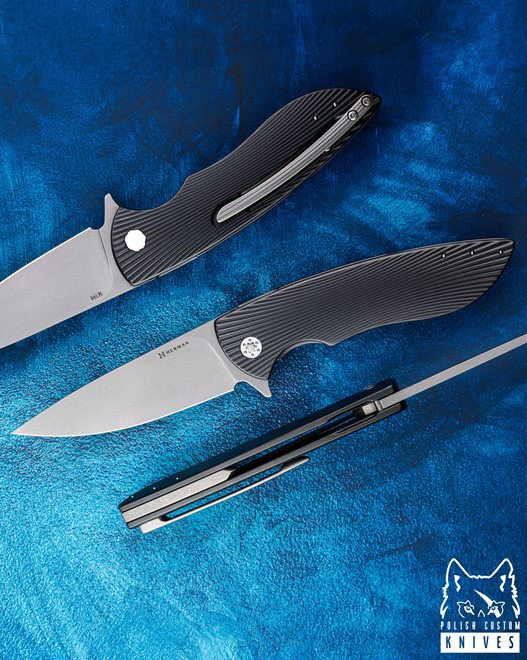 NÓŻ SKŁADANY FOLDER STING #0917 M390 OERLIKON DLC HERMAN KNIVES