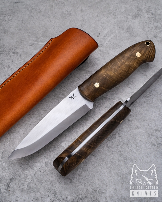 NÓŻ SURVIVALOWY BUSHCRAFT 3  DREWNO STABILIZOWANE 
