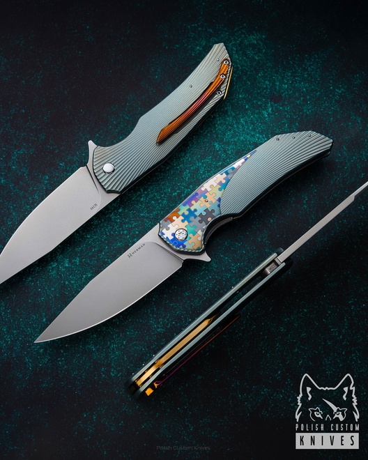 NÓŻ SKŁADANY FOLDER DRAGONFLY #0396 M390 HERMAN KNIVES