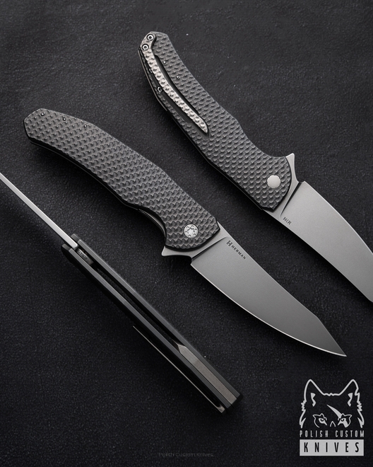 NÓŻ SKŁADANY FOLDER ISHTAR 647 M398 LEWORĘCZNY HERMAN KNIVES