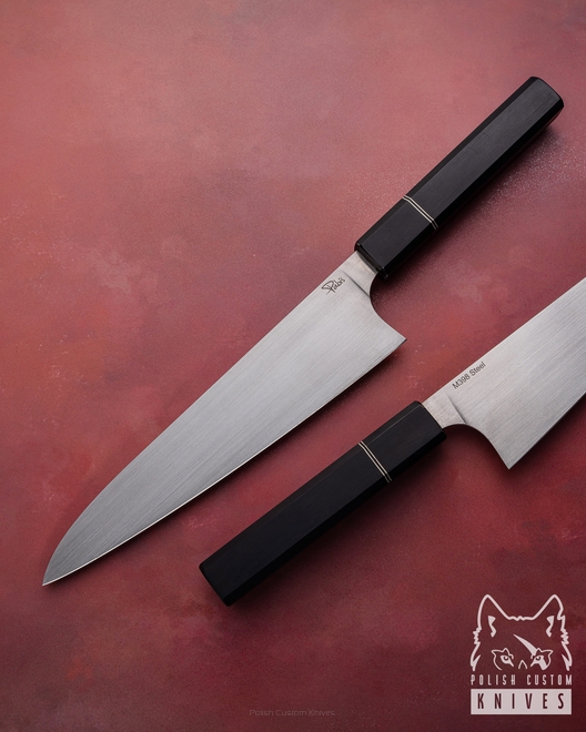 NÓŻ KUCHENNY GYUTO 210 9 M398 CZARNY GRAB PABIŚ