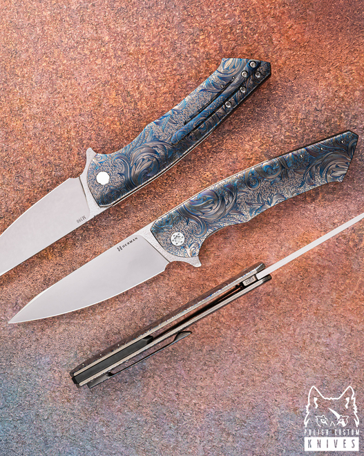 NÓŻ SKŁADANY FOLDER SLIM #0632 M390 ETERNAL GARDEN HERMAN KNIVES