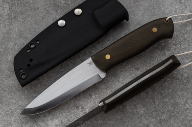 NÓŻ BUSHCRAFT MICARTA GREEN Z POCHWĄ WYKONANĄ Z KYDEXU
