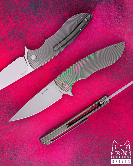 NÓŻ SKŁADANY FOLDER STING #0751 MAGNACUT HERMAN KNIVES