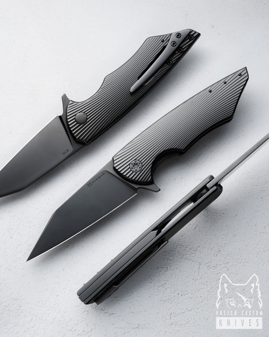 NÓŻ SKŁADANY FOLDER VESPERTILIO 174 M398 DLC HERMAN KNIVES