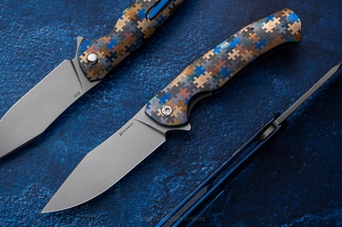 NÓŻ SKŁADANY FOLDER MANTIS #0476 M398 PUZZLE HERMAN KNIVES
