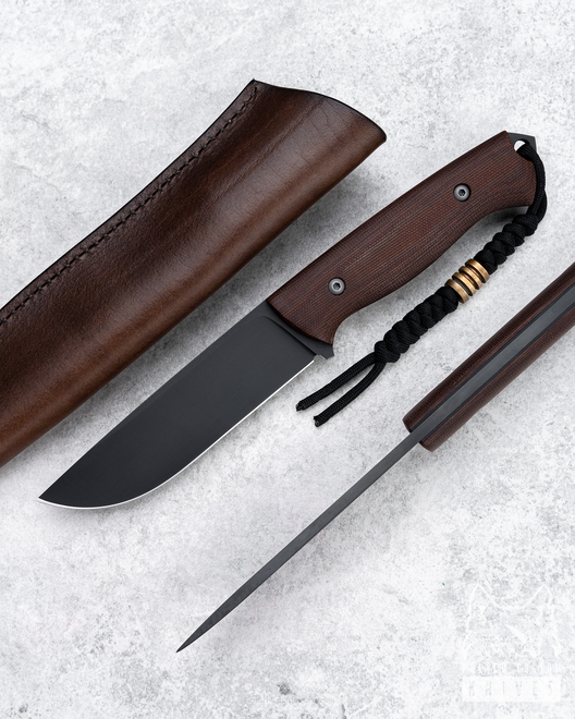 NÓŻ SURVIVALOWY RATEL II MICARTA BRĄZ 1