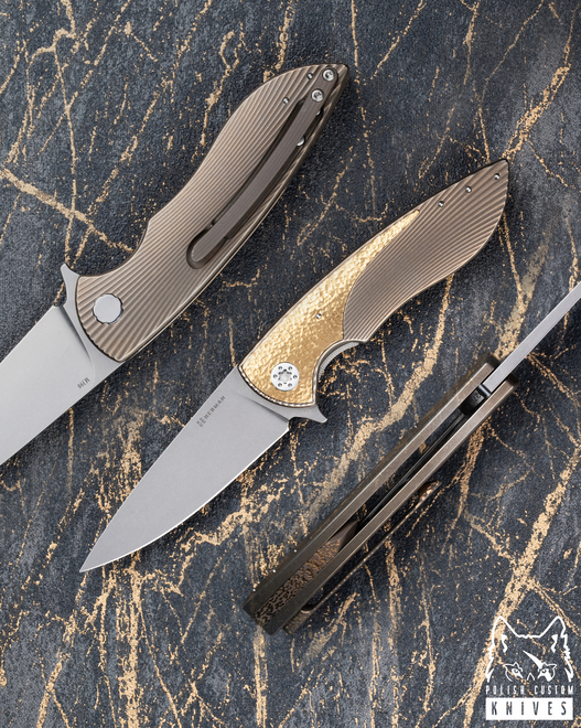 NÓŻ SKŁADANY FOLDER MICRO STING 279 PVD M390 HERMAN KNIVES