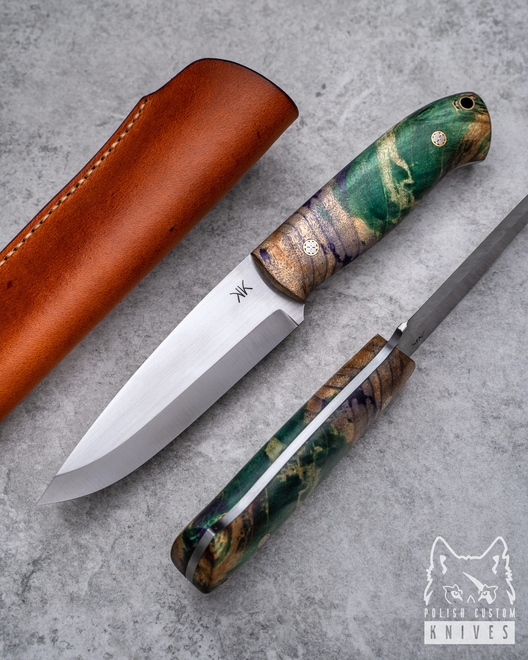 NÓŻ SURVIVALOWY BUSHCRAFT 5  DREWNO STABILIZOWANE 